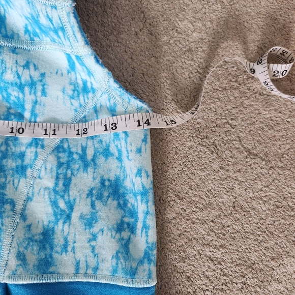 Ivivva By Lululemon Scuba Style Hooded Vest Zip Up Size 10 Blue - Picture 7 of 8